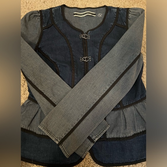 Anthropologie Denim Peplum Jean Jacket - Picture 11 of 11